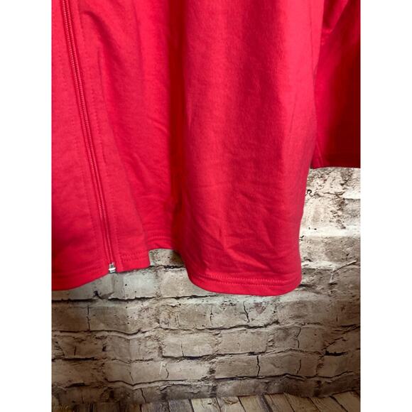 Quacker Factory Jacket Womens 3X Rhinestone Beaded Full Zip Front Hot Pink Plus - Picture 9 of 15